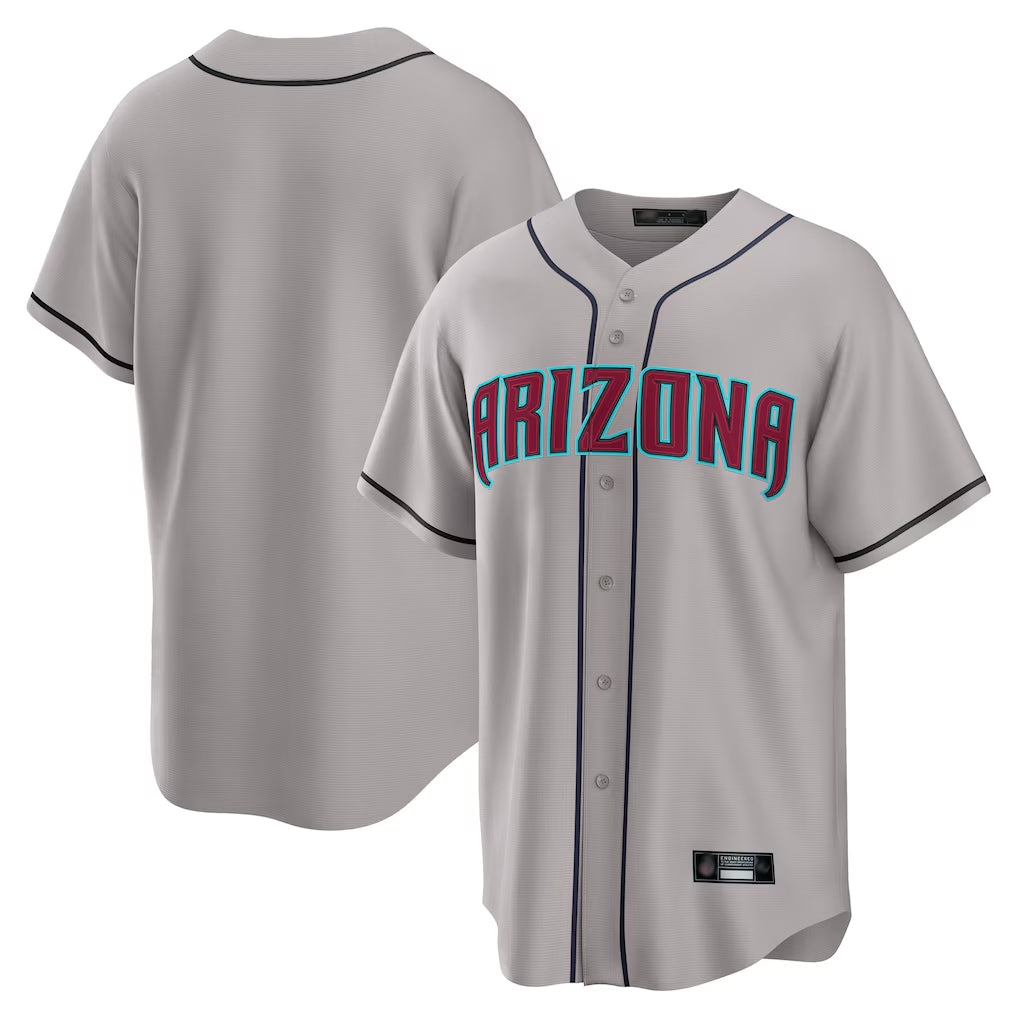 Arizona Diamondbacks Gray MIKSHPS Road Home Game Blank Player Stitched Jerseys