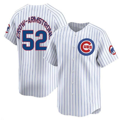 Chicago Cubs #52 Pete Crow-Armstrong White MIKSHPS Home Limited Stitched Jersey