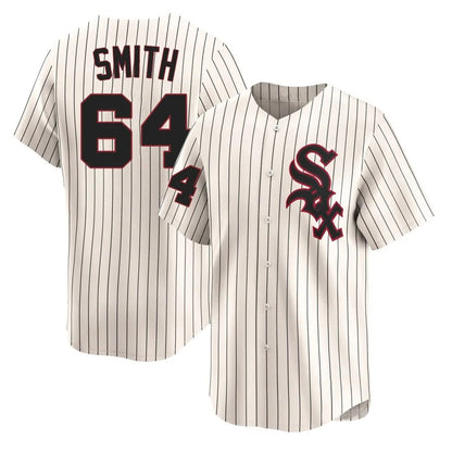 Chicago White Sox #64 Shane Smith Player Cream MIKSHPS Cooperstown Collection Limited Home Stitched Jerseys