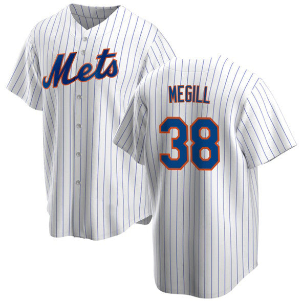New York Mets #38 Tylor Megill White MIKSHPS Cool Base Stitched Jersey