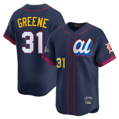 Detroit Tigers #31 Riley Greene Player Navy MIKSHPS Limited American League All-Star Edition Stitched Jerseys