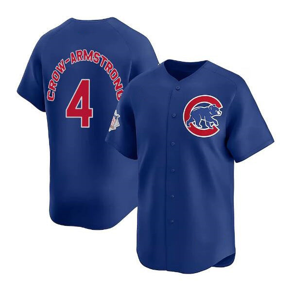 Chicago Cubs #4 Pete Crow-Armstrong Royal MIKSHPS Limited Stitched Jersey