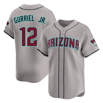 Arizona Diamondbacks #12 Lourdes Gurriel Jr Player Gray MIKSHPS Road Limited Home Game Stitched Jerseys