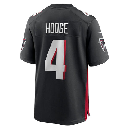 A.Falcons #4 KhaDarel Hodge Black MIKSHPS Team Game Jersey