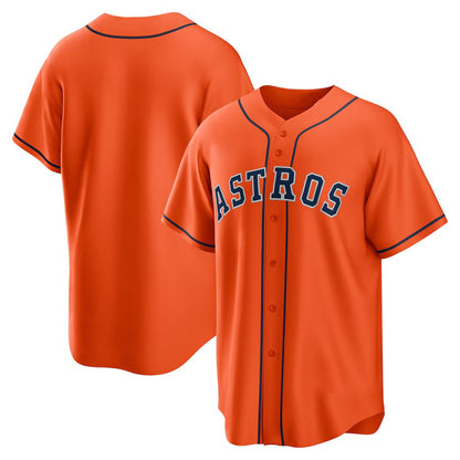 Houston Astros Orange MIKSHPS Alternate Replica Team Jersey