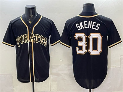 Pittsburgh Pirates #30 Paul Skenes 2026 Fashion Black MIKSHPS Out Stitched Jersey