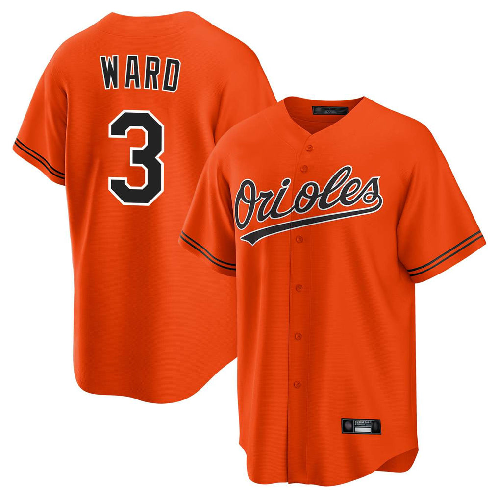 Baltimore Orioles #3 Taylor Ward Player Orange MIKSHPS Home Game Stitched Jerseys