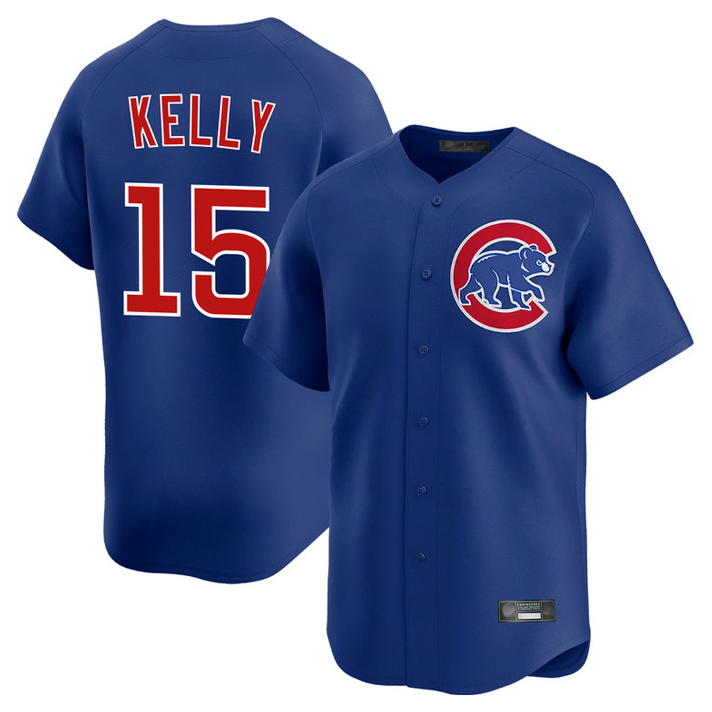 Chicago Cubs #15 Carson Kelly Player Royal MIKSHPS Limited Home Stitched Jerseys