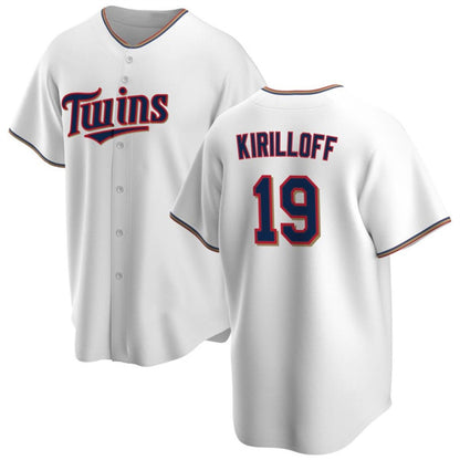 Minnesota Twins #19 Alex Kirilloff White MIKSHPS Cool Base Stitched Jersey 2