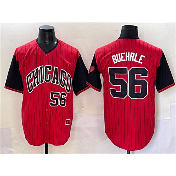 Chicago White Sox #56 Mark Buehrle Red Black MIKSHPS 2025 City Connect Limited Stitched Jersey