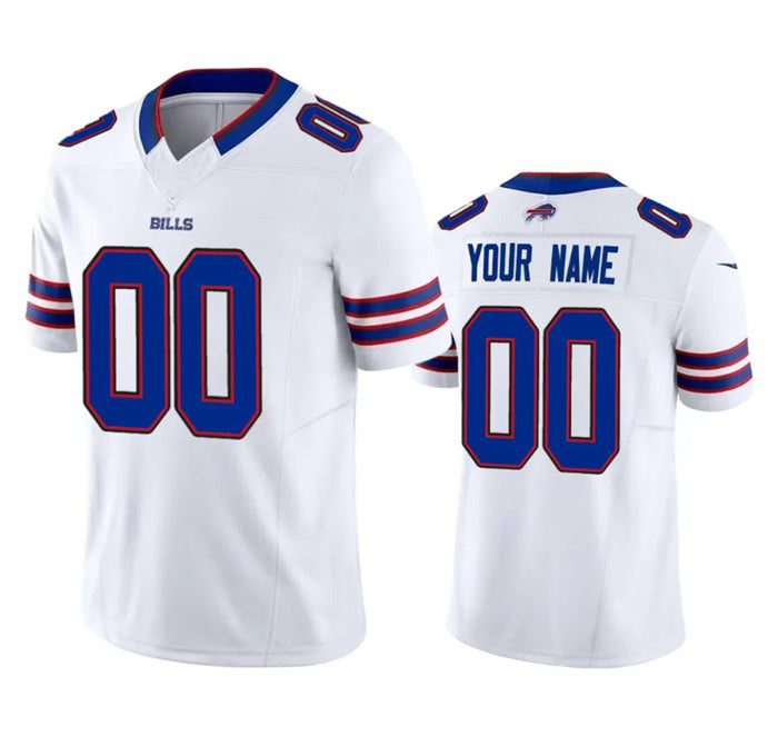 Custom B.Bills Active Player White MIKSHPS 2023 F.U.S.E. Vapor Untouchable Limited Stitched Jersey