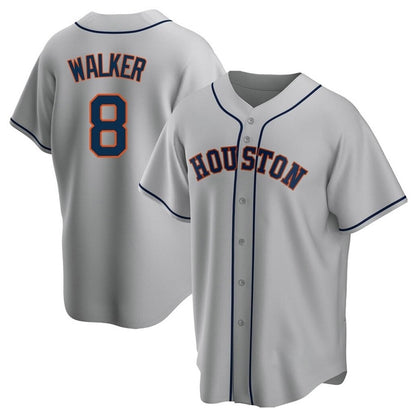 Houston Astros #8 Christian Walker Player Gray MIKSHPS Home Game Stitched Jerseys