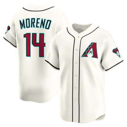 Arizona Diamondbacks #14 Gabriel Moreno Cream MIKSHPS Home Limited Player Jersey