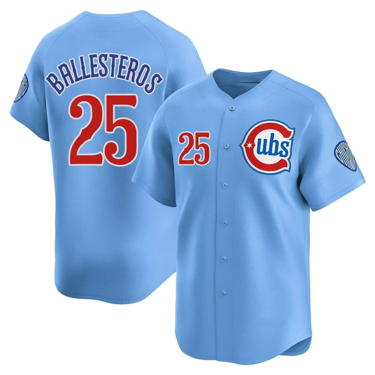 Chicago Cubs #25 Moises ballesteros Blue MIKSHPS 2024 25 2nd Alternate Limited Stitched Jersey