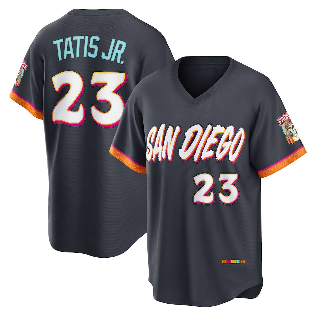 San Diego Padres #23 Fernando Tatis Jr. Obsidian MIKSHPS 2026 City Connect Stadium Jersey