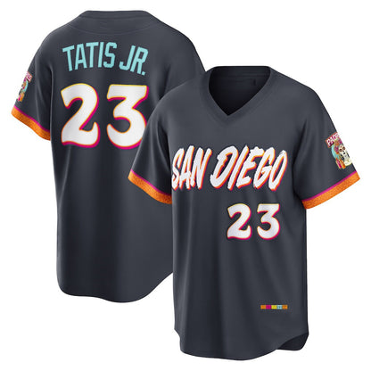 San Diego Padres #23 Fernando Tatis Jr. Obsidian MIKSHPS 2026 City Connect Stadium Jersey