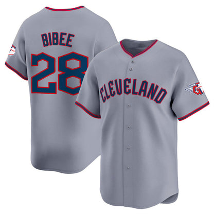 Cleveland Guardians #28 Tanner Bibee Gray MIKSHPS 2025 Alternate Limited Stitched Jersey