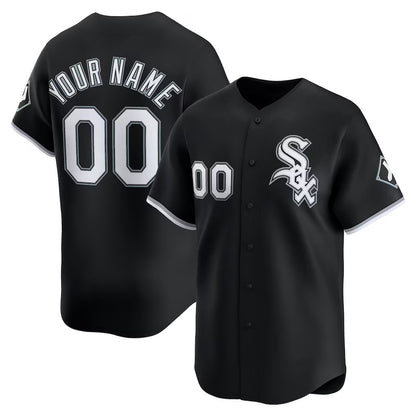 Custom Chicago White Sox Black MIKSHPS Alternate Limited Jersey