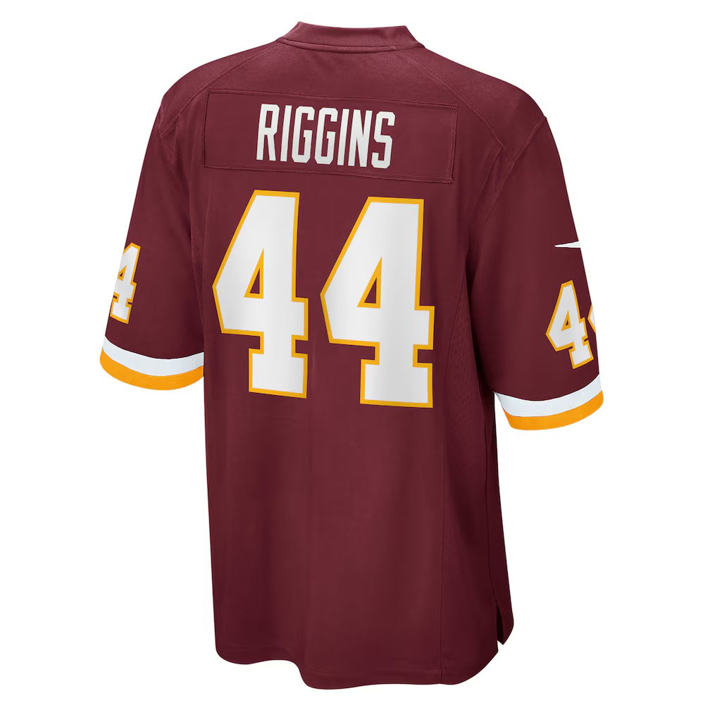 W.Football Team #44 John Riggins Burgundy MIKSHPS Retired Player Jersey