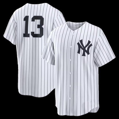 New York Yankees #13 Jazz Chisholm Jr. White MIKSHPS Home Replica Jersey