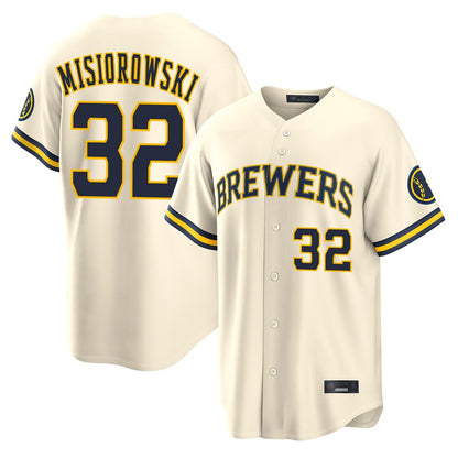Milwaukee Brewers #32 Jacob Misiorowski Player Cream MIKSHPS Home Limited Stitched Jerseys