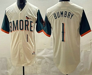 Baltimore Orioles #1 Al Bumbry Cream MIKSHPS 2026 City Connect Stadium Jersey