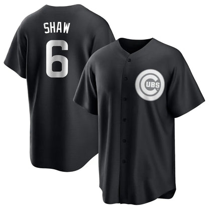 Chicago Cubs #6 Matt Shaw Player Black MIKSHPS Game Stitched Jerseys