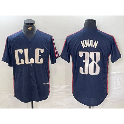 Cleveland Guardians #38 Steven Kwan Navy MIKSHPS 2024 City Connect Limited Stitched Jersey