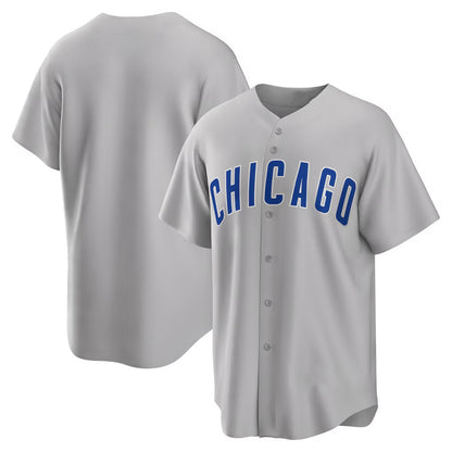 Chicago Cubs Gray MIKSHPS Road Replica Team Jersey