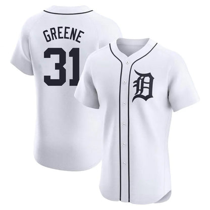 Detroit Tigers #31 Riley Greene Player White MIKSHPS Limited Elite Home Stitched Jerseys