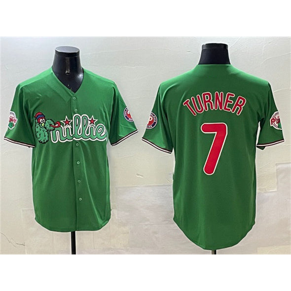 Philadelphia Phillies #7 Trea Turner Green MIKSHPS Phanatic Limited Stitched Jersey