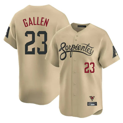 Arizona Diamondbacks #23 Zac Gallen Player Tan MIKSHPS City Connect Limited Home Game Stitched Jerseys
