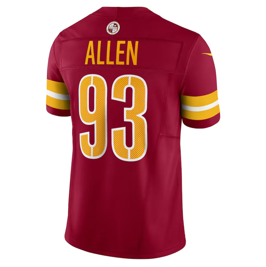 W.Commanders #93 Jonathan Allen Vapor F.U.S.E. Limited Jersey - Burgundy MIKSHPS