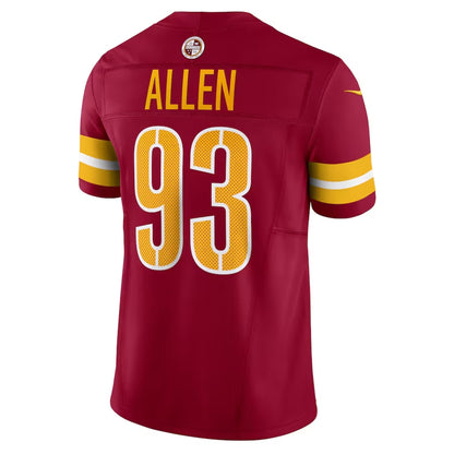 W.Commanders #93 Jonathan Allen Vapor F.U.S.E. Limited Jersey - Burgundy MIKSHPS