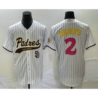 San Diego Padres #2 Xander Bogaerts White MIKSHPS NEW 2023 City Connect Cool Base Stitched Jersey 2
