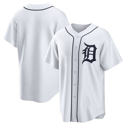 Detroit Tigers White MIKSHPS Home Replica Team Jersey