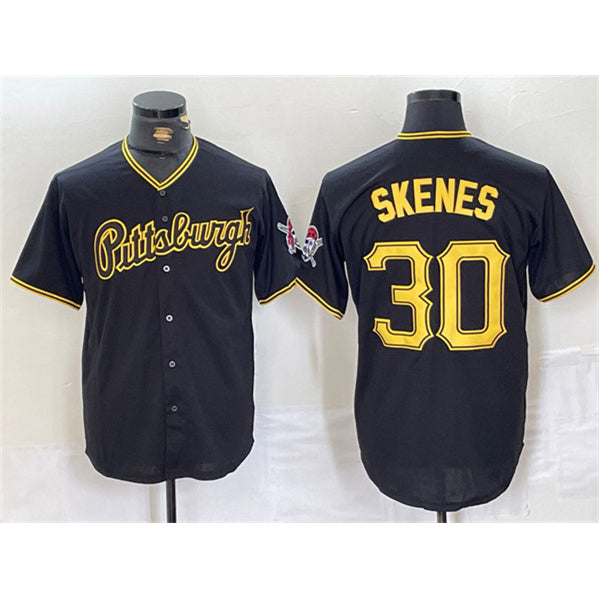 Pittsburgh Pirates #30 Paul Skenes Black MIKSHPS Stitched Jersey