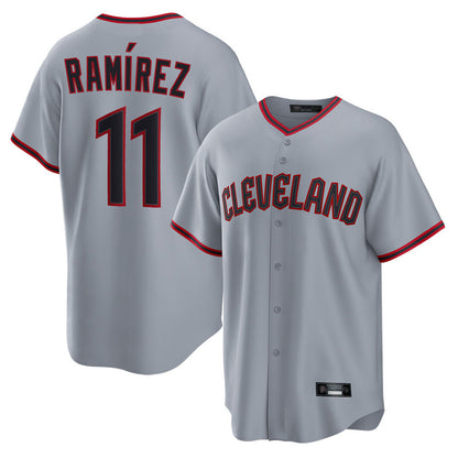 Cleveland Guardians #11 Jose Ramirez Player Gray MIKSHPS Home Game Stitched Jerseys