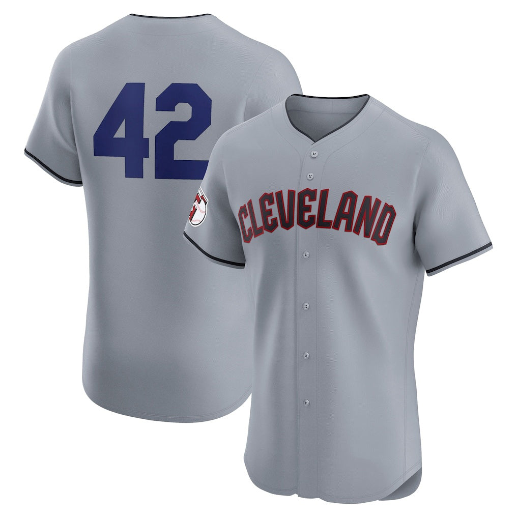 Cleveland Guardians #42 Jackie Robinson Gray MIKSHPS Road 2024 Day Elite Jersey