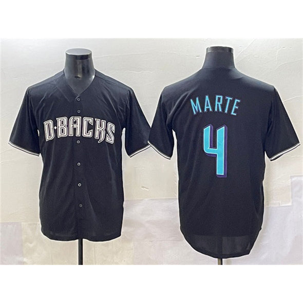 Arizona Diamondbacks #4 Ketel Marte Black MIKSHPS Stitched Jersey