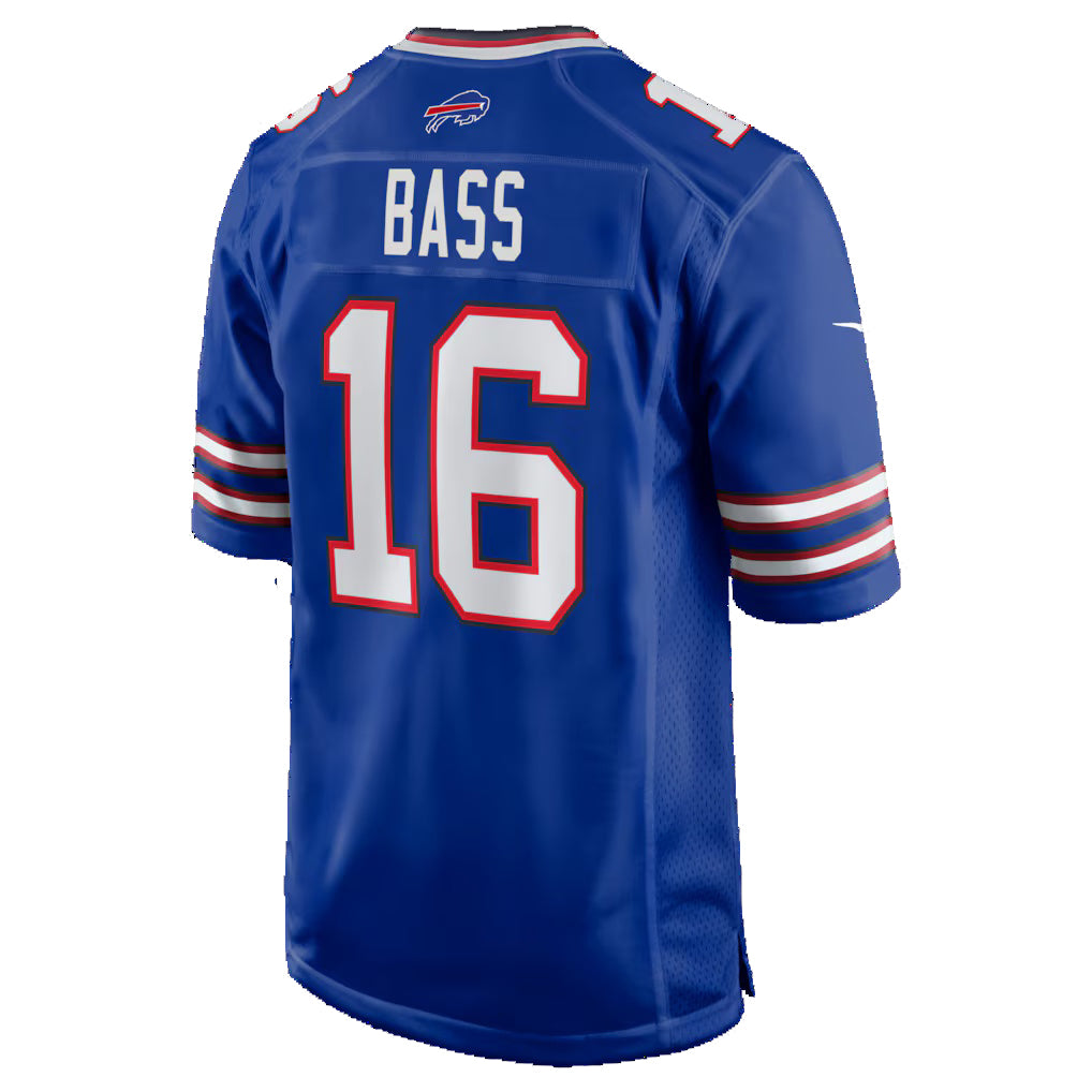B.Bills #16 Tyler Bass Royal MIKSHPS Team Game Jersey