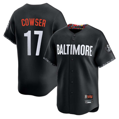 Baltimore Orioles #17 Colton Cowser Player Black MIKSHPS City Connect Limited Home Game Stitched Jerseys