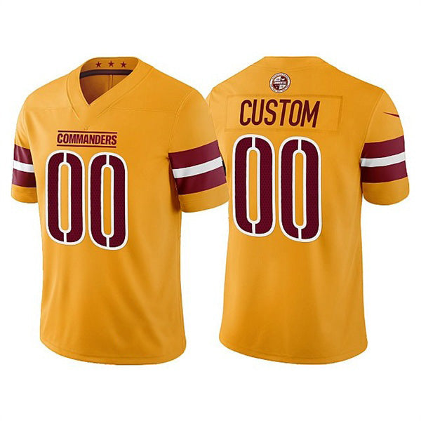 Custom W.Commanders 2022 Gold MIKSHPS Vapor Untouchable Stitched Jersey
