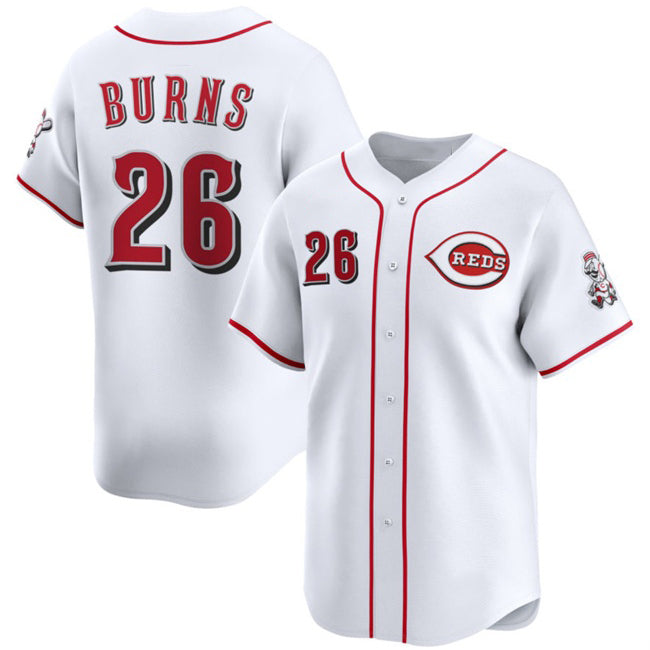 Cincinnati Reds #26 Chase Burns White MIKSHPS Home Limited Stitched Jersey
