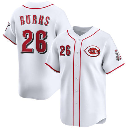 Cincinnati Reds #26 Chase Burns White MIKSHPS Home Limited Stitched Jersey