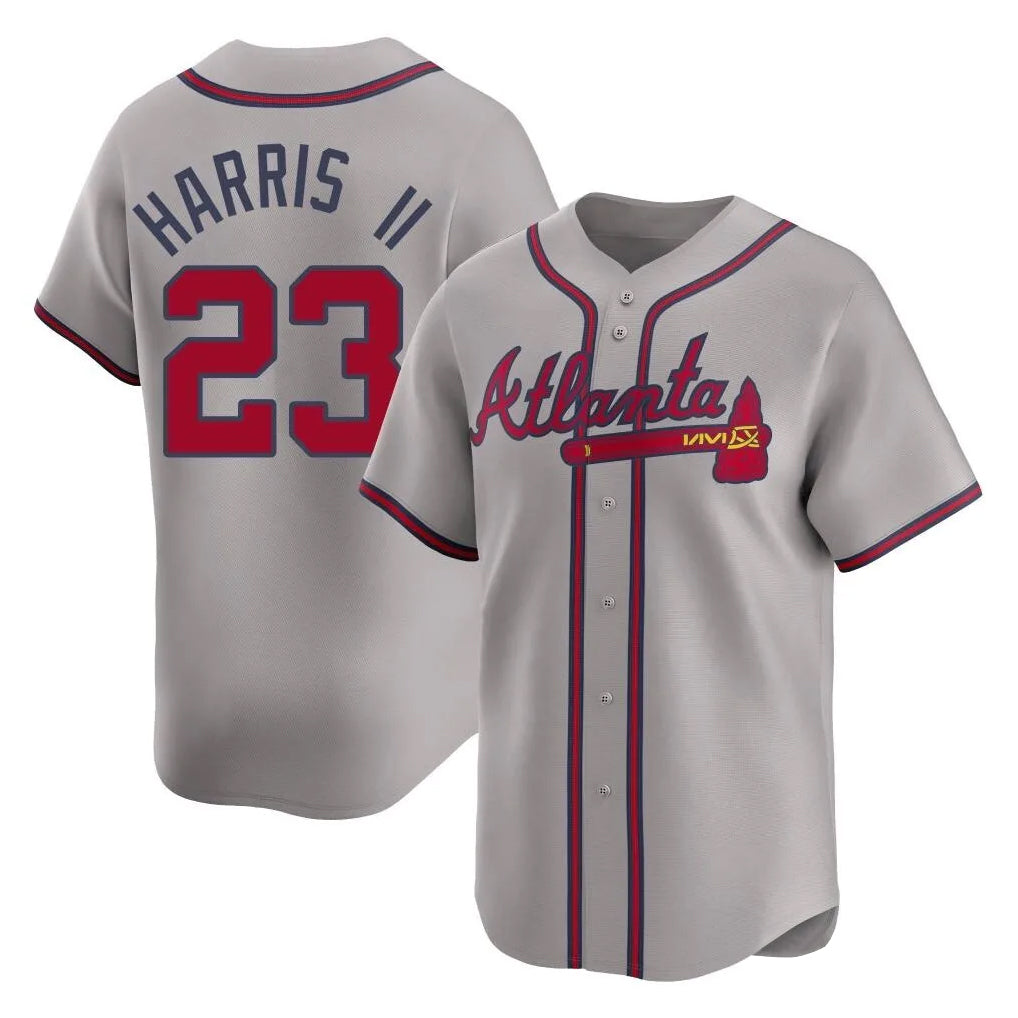 Atlanta Braves #23 Michael Harris II Player Gray MIKSHPS Limited Home Game Stitched Jerseys