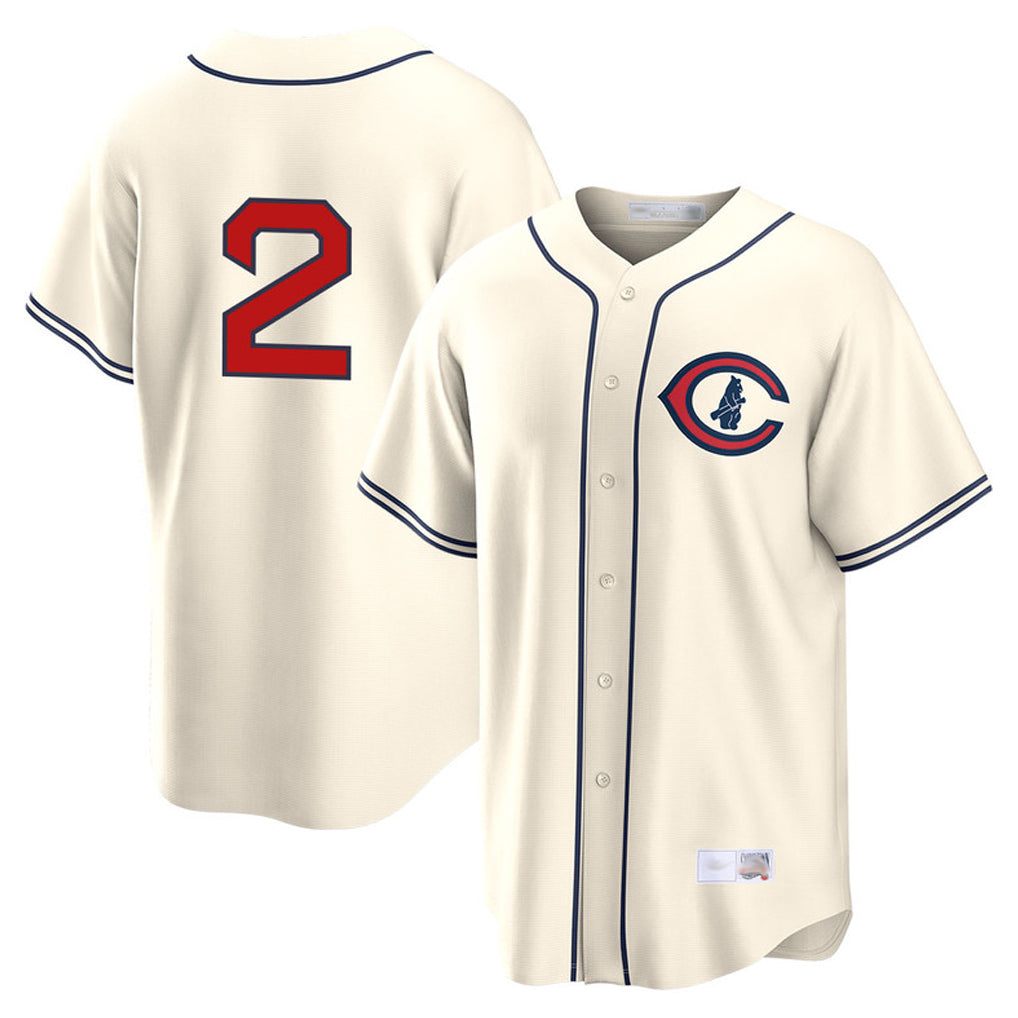 Chicago Cubs #2 Nico Hoerner Player Cream MIKSHPS Field of Dreams Home Game Stitched Jerseys