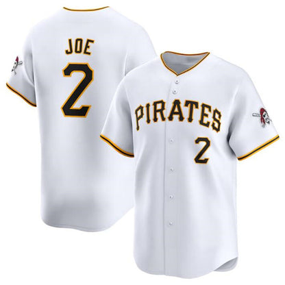 Pittsburgh Pirates #2 Connor Joe White MIKSHPS Home Limited Stitched Jersey