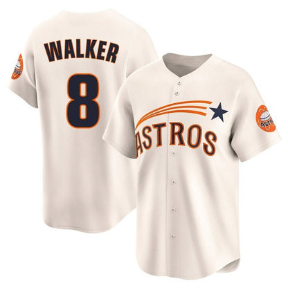 Houston Astros #8 Christian Walker Player Cream MIKSHPS Throwback Cooperstown Collection Limited Stitched Jerseys