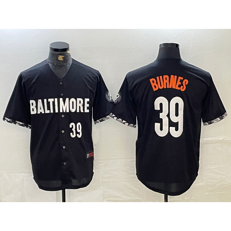 Baltimore Orioles #39 Corbin Burnes Number Black MIKSHPS 2023 City Connect Cool Base Stitched Jerseys